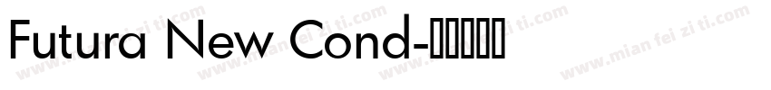 Futura New Cond字体转换